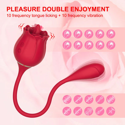 Floral Bliss Pleasure- Clitoris Licking Vibrator