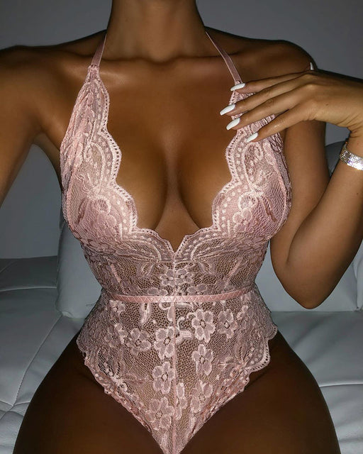 Pink Bodysuit Lingerie